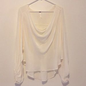Free People Ivory Blouse